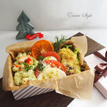 市販のお惣菜がごちそうに!④クリスマスプレゼントサラダ