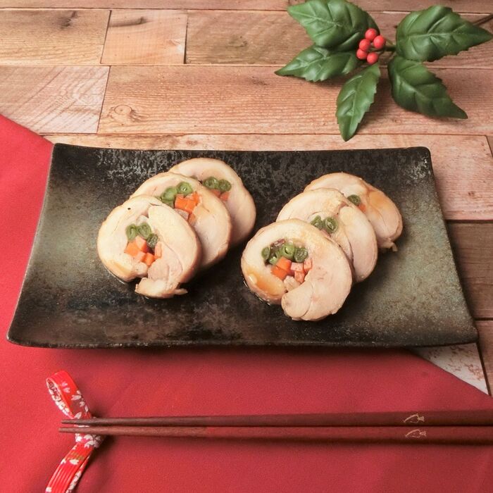 チキンロールのオイスターソース漬け