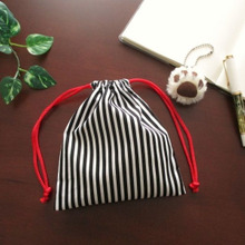 ジグザグミシン無しでも仕上りキレイ!裏地なし巾着袋の作り方