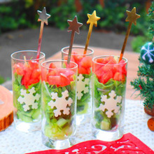 貼って順に詰めるだけ♪クリスマス*グラスサラダ
