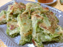 シャキシャキ美味しい♪ レタスのチーズチヂミ