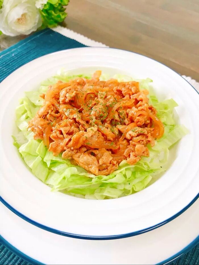 忙しい時にパパッと!【簡単】ケチャップ味の豚丼♪