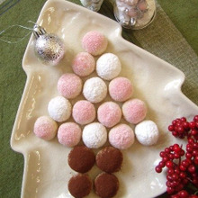 スノーボールクッキーのクリスマスのアレンジ☆