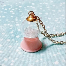 スノードームネックをハンドメイド