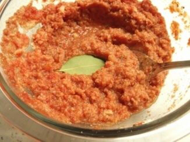 ローリエを入れてレンジでチン