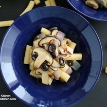 CMの影響で妄想した大人パスタ♡【レシピ】しいたけとオリーブのパスタ