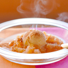 ひやあつ。ホットりんごアイスクリーム