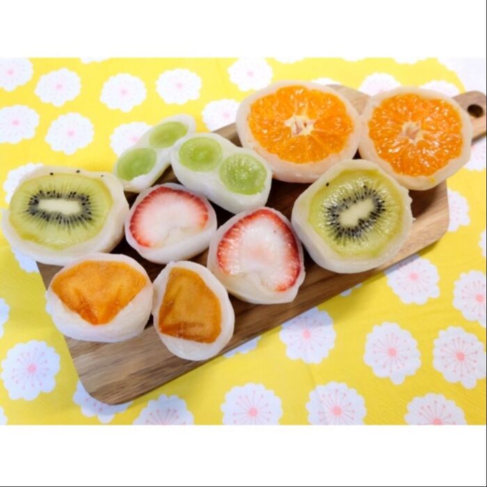 フルーツがみずみずしい!流行りのフルーツ大福
