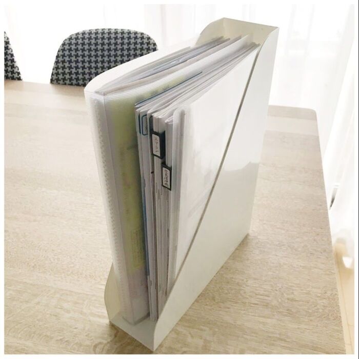 A4サイズは、そのまま立てて