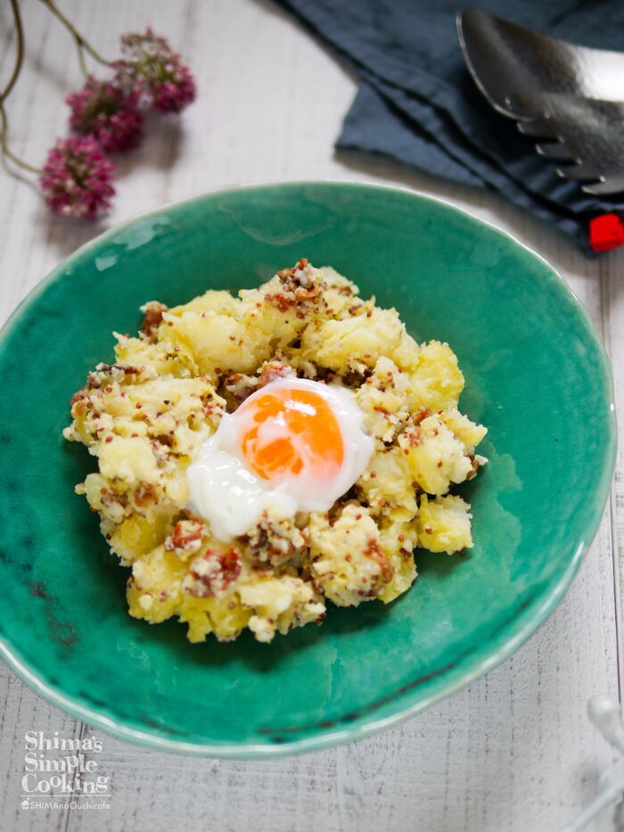 上手に息抜きズボラテクで美味しいゴハン【卵が主役!バル風ポテサラ】