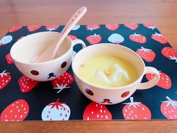 小腹が空いたら〜カップスープで切り餅食べよう♡