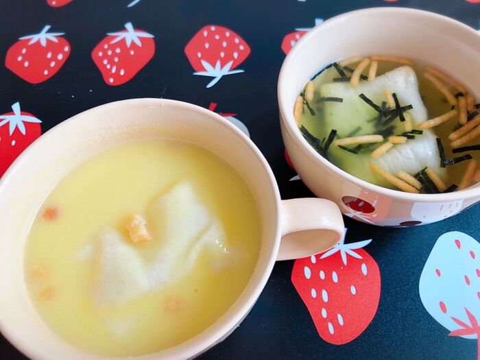 スープと一緒で満腹感♡