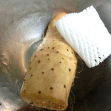 根菜も葉野菜も♪ フルーツネットで野菜洗いでスッキリ☆