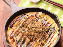 【お餅活用レシピ】ふわとろ♡お好み焼き風とろろ焼き