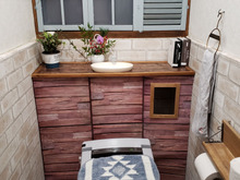 廃材✖️100均で作る!タンクレス風トイレ