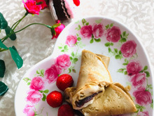 スタバのコーヒーでモチモチあん巻きクレープ