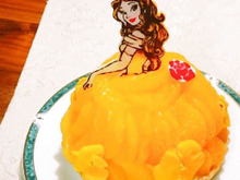 ☆NO生クリームデコレーション☆プリンセスフルーツタルト☆美女と野獣ベル☆