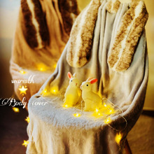 DAISOグッズを組合わせて温もりクラフト♪ 垂れ耳兎なボディカバー