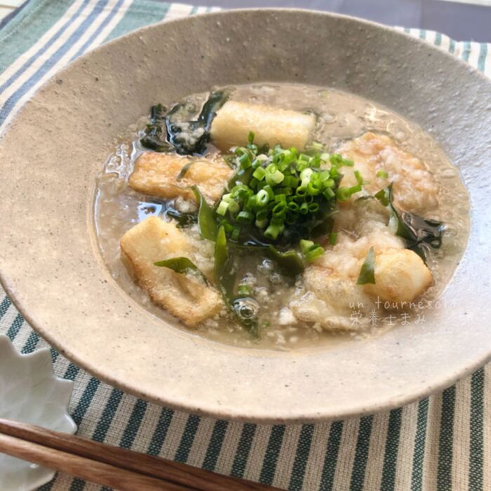 【鏡開きにもオススメ】揚げ餅の中華みぞれかけ☆消化促進効果！