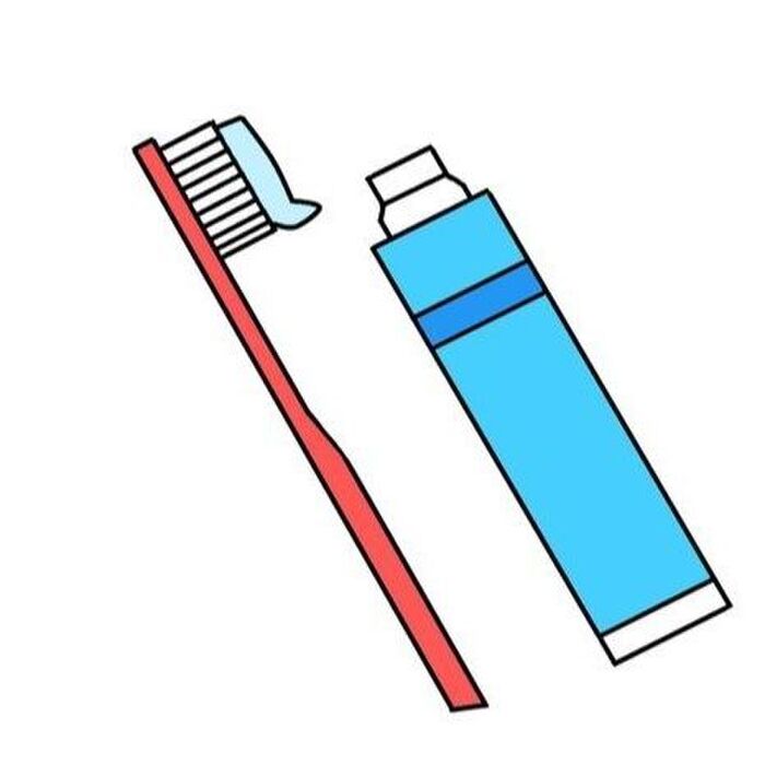 2-4）歯磨き粉を使って落とす