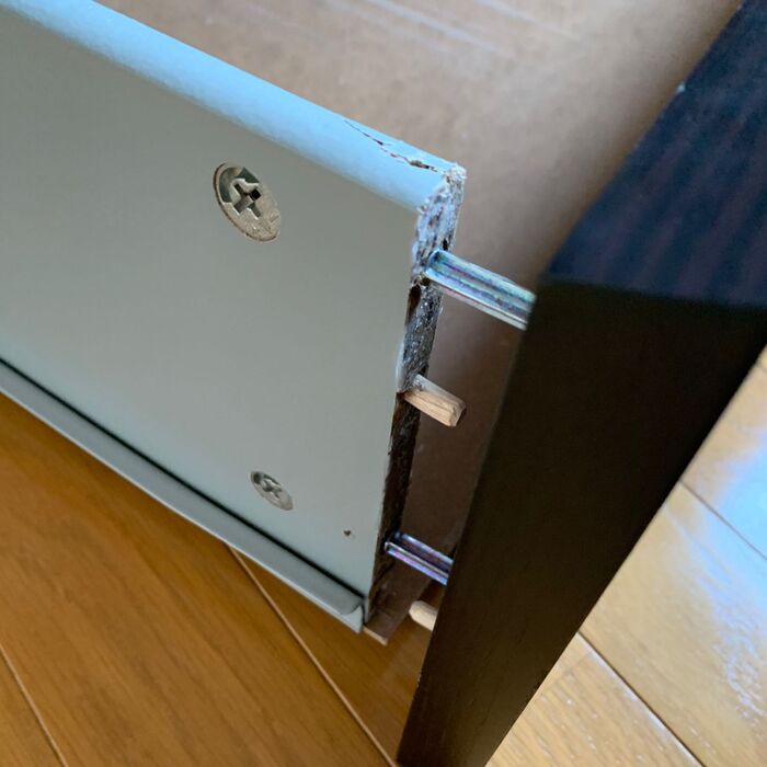 引くと外れる引き出し