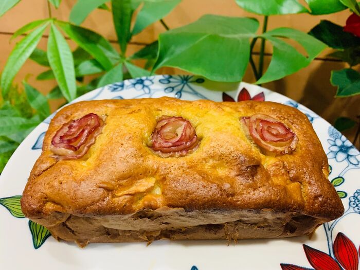 りんごとハニーナッツのパウンドケーキ
