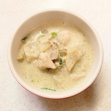 ニンニクと玉ねぎたっぷり味噌豆乳スープ