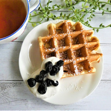 お家でカフェ気分HMでワッフル