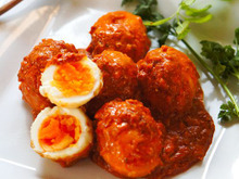 やめられない止まらない要注意の美味しさ♪タンドリーエッグ