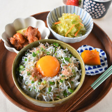 100均の小鉢で気分を上げる♪旨味たっぷりしらす丼定食