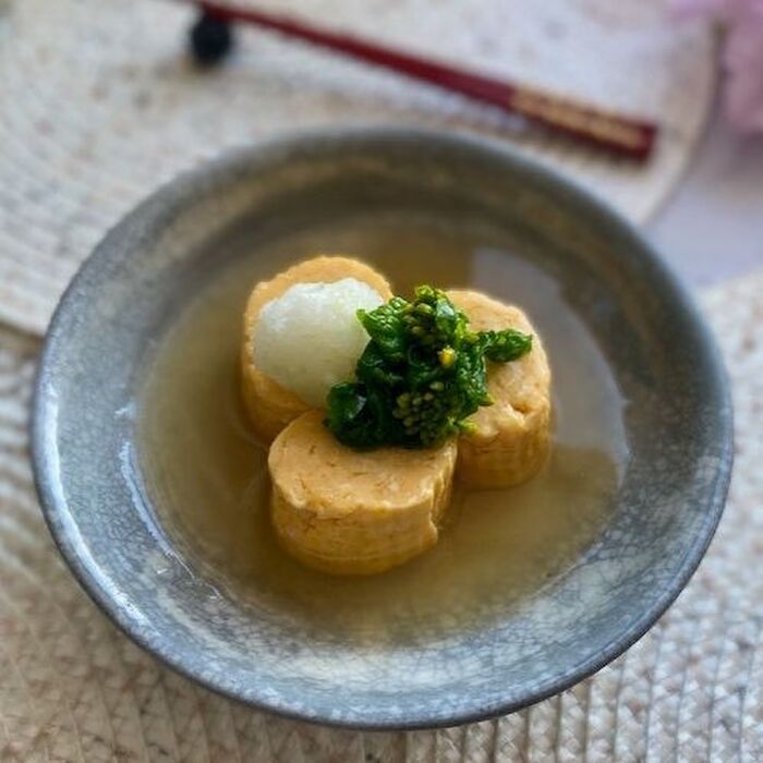 冬のごちそう!熱々銀あんでいただくだし巻き卵