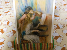 トイレットペーパーの芯を繋げただけのポストカード立て