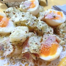 ホクホクとろり♪ 半熟たまごとじゃがいもの粒マスサラダ