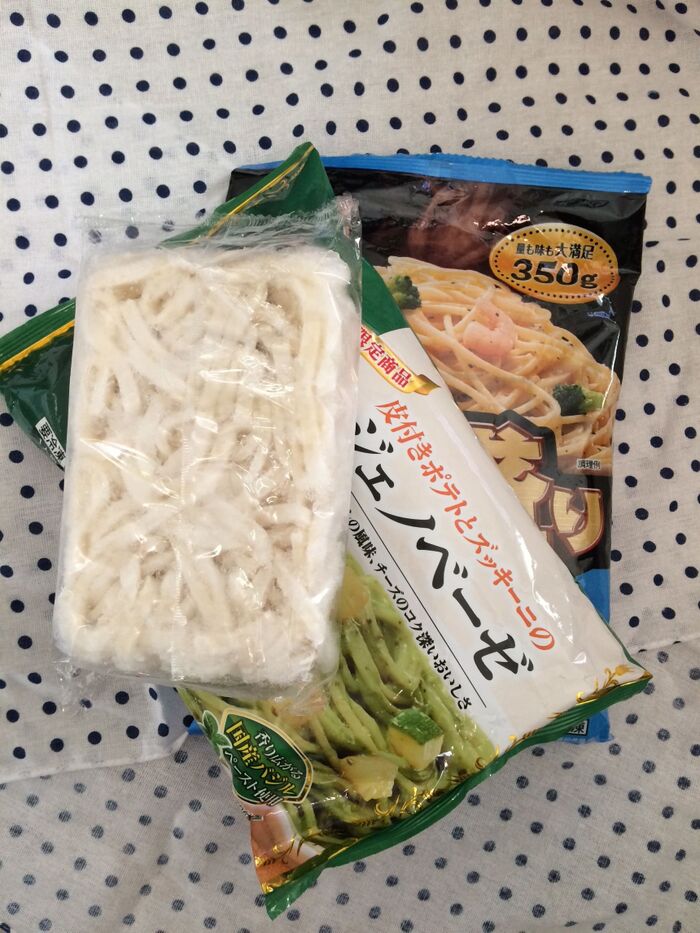 冷凍食品*しまう前に一手間を