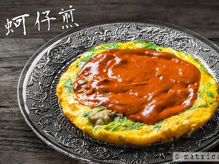 卵と牡蠣と片栗粉が必須! 青菜はお好みで。