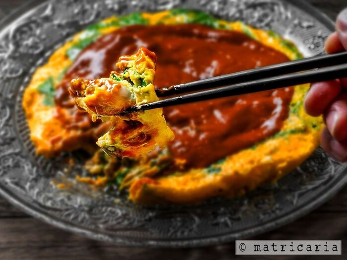 牡蠣も卵もうんま〜い♥︎
