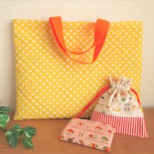 簡単!裏地なし!レッスンバッグ(通園バッグ)の作り方