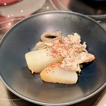 ストウブで焼き大根の炊いたん・無水調理