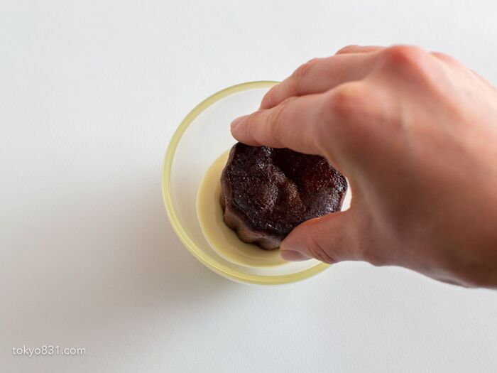 3.チョコをつける