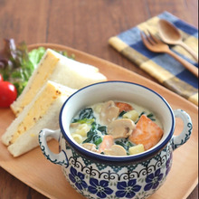 食べるスープ♪ほうれん草とサーモンのクリームスープパスタ