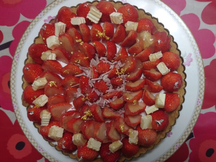🍓💜🍓💚🍓 👱苺タルトの段取りとdesignを科学するの巻🍓💜🍓💚🍓👸