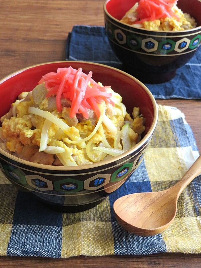 メープルで自然な甘み◎ランチに♪夜食に♪親子丼