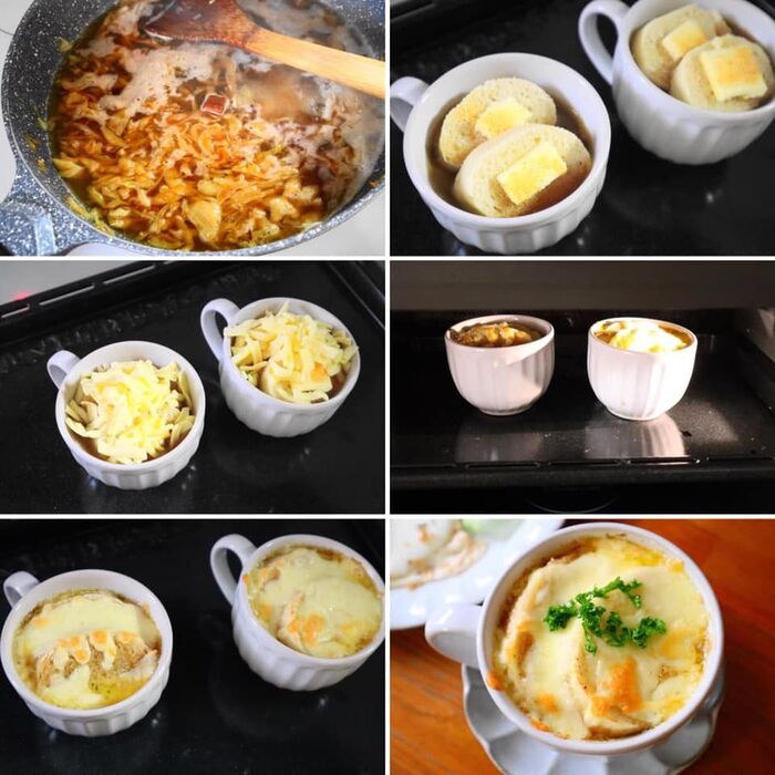 オニオングラタンスープの作り方