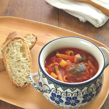 食べるスープ♪さば缶としめじのトマトスープパスタ