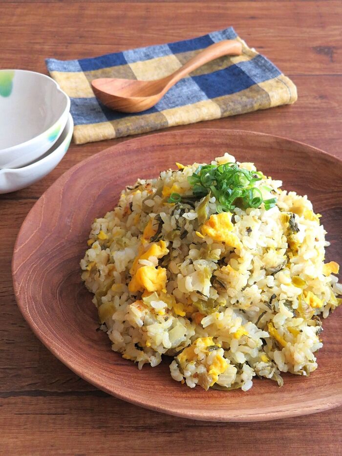 休日ランチ♪お弁当にも◎焦がし醤油の高菜チャーハン