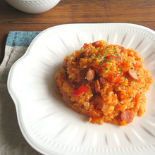 野菜ジュースで簡単☆旨味たっぷり炊き込みピラフ