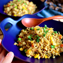 上手に息抜きズボラテクで美味しいゴハン♪ズボラ技で包丁いらず【楽うま カレー焼き飯】