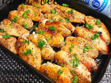 おビールぐびぐび♪にんにくレモン醤油でめちゃウマ手羽先グリル