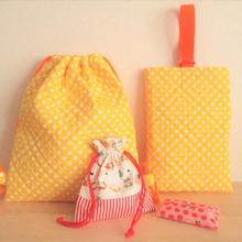 簡単!裏地なし!!シューズケースの作り方