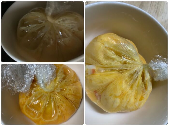 レンジで加熱
